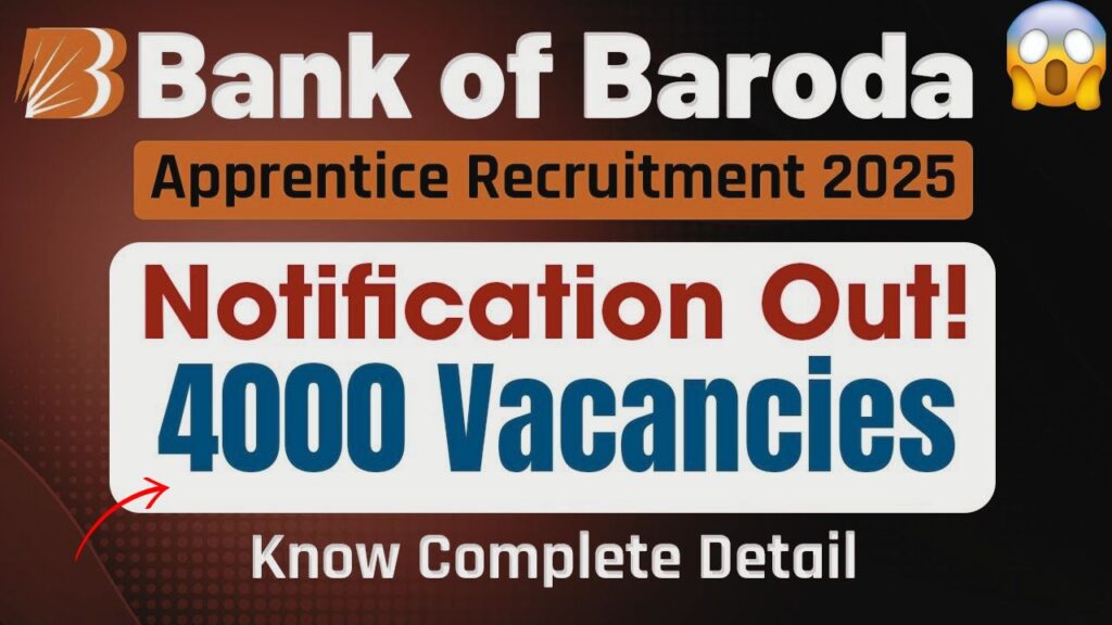 Bank of Baroda Apprentice Vacancy